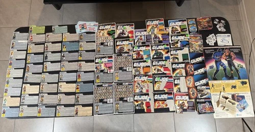 Huge Vintage Lot of G.I. Joe File Cards, Booklets, Cutouts, Flyers, Instructions