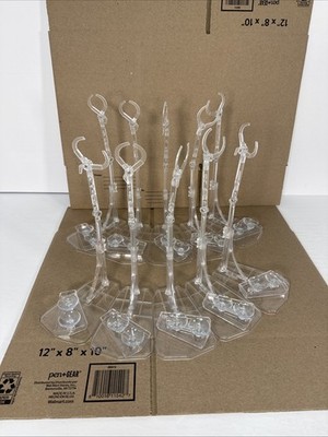 NECA Dynamic Action Figure Stand LOT OF 10 Compatible with 6-8 inch Poses USED