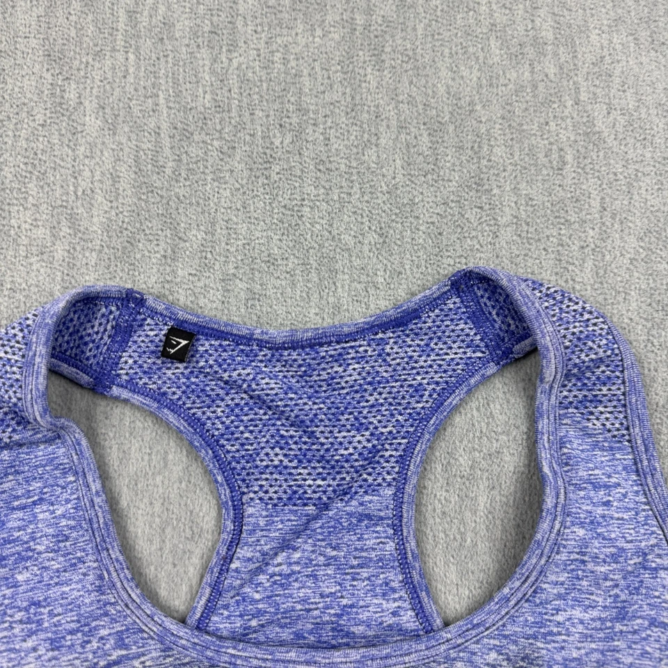 Gymshark Sports Bra Womens Small Purple Black Adapt Ombre Seamless Yoga Gym - Image 2 of 4