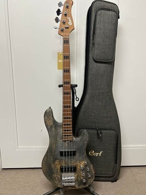 Cort GB-Modern 4 Bass Guitar - Open Pore Charcoal Gray