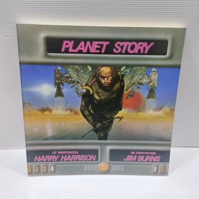 Planet Story by Jim Burns and Harry Harrison Paperback Art Book
