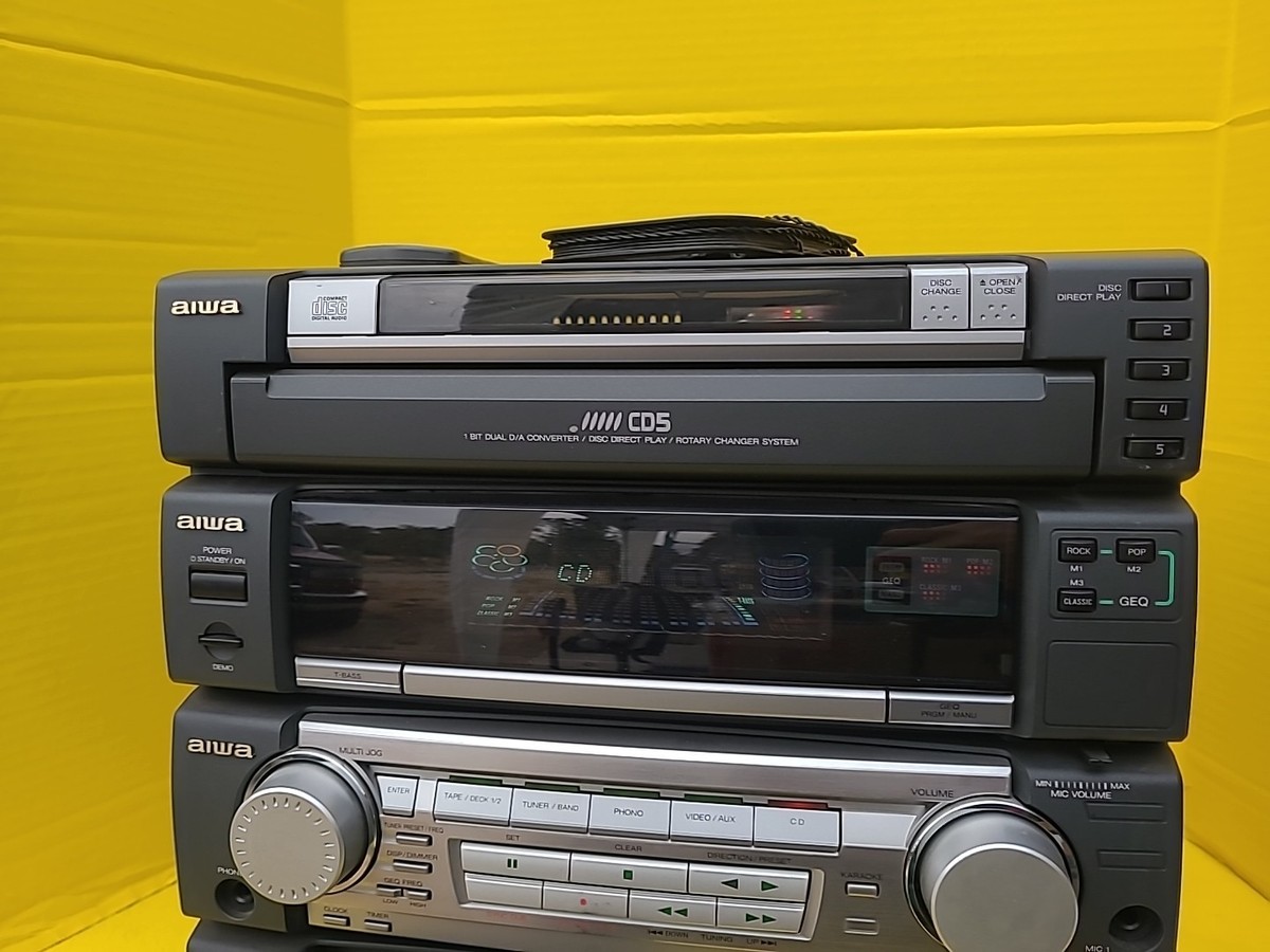 AIWA コンポセット 楽天市場】aiwa ダブルカセットマルチコンポ MCA1 GAA4-MCA0001 ダブル