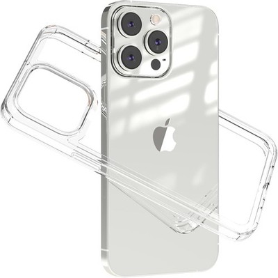 iPhone 14 Pro Max Clear Bumper Frame No-Back Case, Slim Fit Ultra-Light Protecti