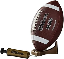 Junior Composite Leather Football with Pump and Tee