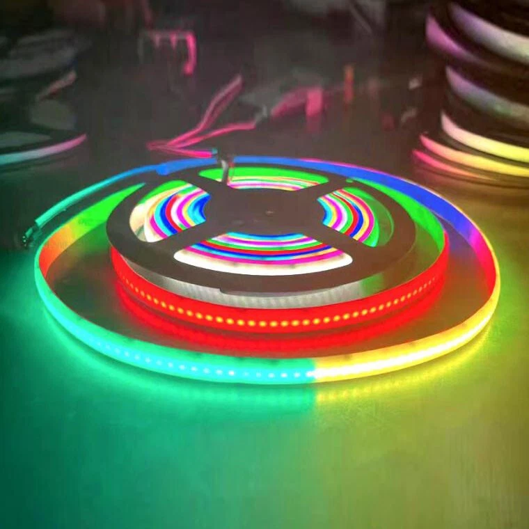 12V 24V WS2811 COB RGB LED Strip IC Addressable Full Color Flexible Tape Light - Image 4 of 4