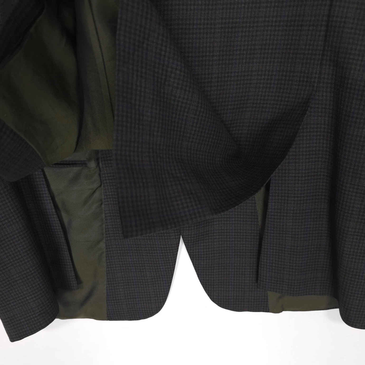 HICKEY FREEMAN 1899 USA Worsted Wool Blazer Jacket Sport Coat Brown 44L Beacon - product detail image 13