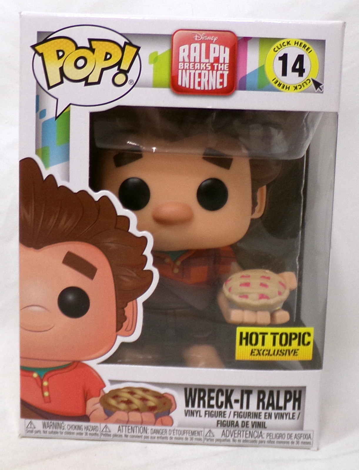En Oferta Funko Pop Disney Ralph Breaks The Internet Hot Topic 14 Wreck-It Ralph With Pie