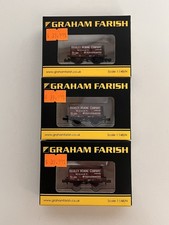 3x Graham Farish 377-092 7 Plank Wagon End Door Highley Mining N Gauge BRAND NEW