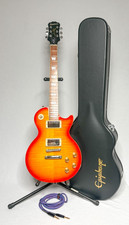 Epiphone Les Paul Tribute Plus Cherry Sunburst – PLEK Pro Setup, Bone Nut, Hard
