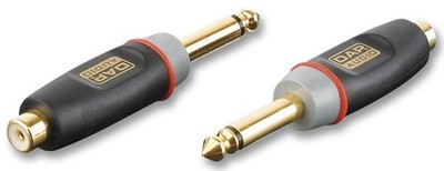 XCALIBER - Phono (Cinch) Buchse auf 6,35 mm (1/4'') Mono Klinke Stecker Adapter