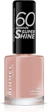 Nail Polish,60 Seconds Super Shine Caramel Cupcake, Quick-Dry Nail Polis Rimmel
