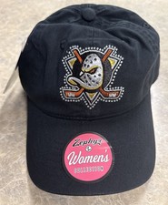 Anaheim Ducks NHL Women s Black Strapback Adj...