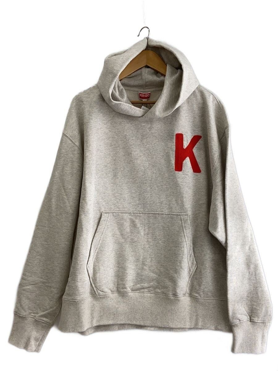KENZO Hoodie M Cotton Gray FE58SW0114MF With Tags Used