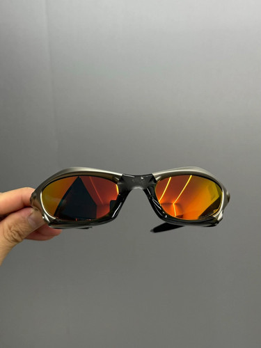 Vintage Y2K Oakley Splice Polarized Sunglasses Red Lenses Mixed Material Frame*/