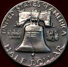 Uncirculated Proof 1960 Philadelphia Mint Silver Franklin Half — photo 2