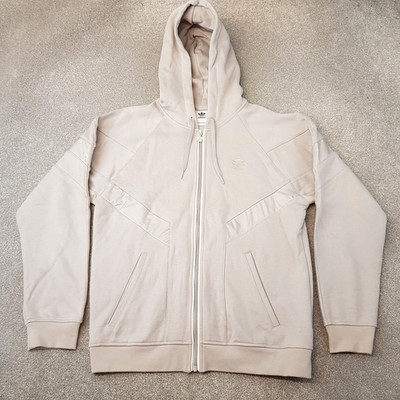 Adidas Mens Hoodie Medium Cream Jacket SST Firebird Original Trefoil Sweatshirt