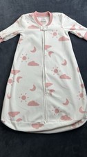 Carter's Two Way Zip Fleece Sleep Sack Bag Size 3-6 Months Pink Clouds