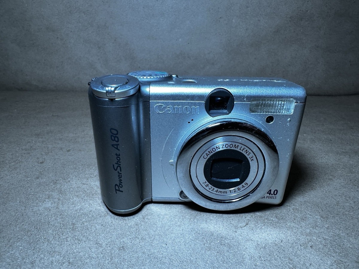 Canon PowerShot A80 4.0MP Digital Camera - Silver for sale