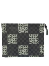 Louis Vuitton Damier Graphite Black Pochette Voyage Clutch Bag