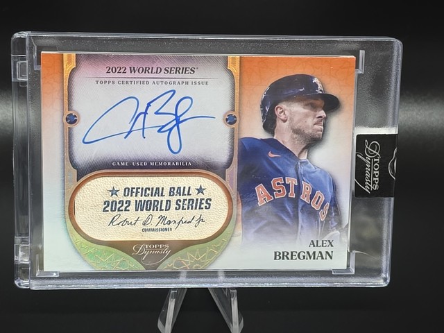 2025 Topps Dynasty Alex Bregman 1/1 Auto World Series Patch Memoriabilia Astros