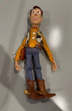 Toy Story Talking Woody Pull String 15” Doll Thinkway Toys WORKS! (No Hat)