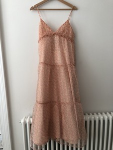 zara printed strappy dress