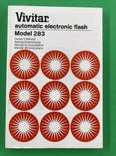 VIVITAR 283 Camera Flash 1978 Service Manual Instruction Booklet Ex Condition