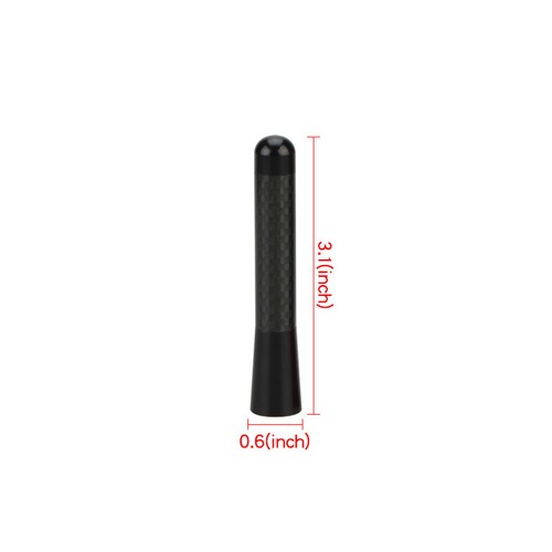 Mástil de antena de radio corto de 3" látigo AM/FM fibra de carbono para MITSUBISHI LANCER EVO 8 - Imagen 7 de 18
