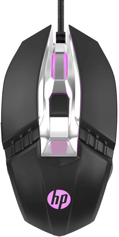 HP RGB Ergonomic Wired Gaming Mouse, Adjustable DPI with Breathing Light - Image 2 of 4