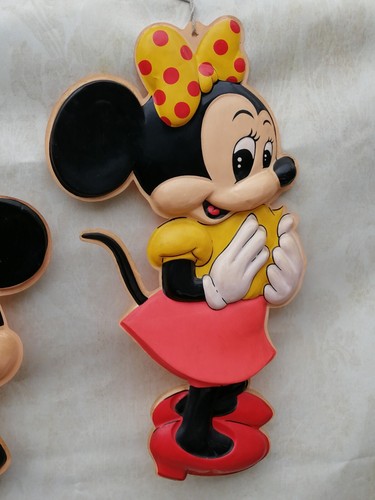 Walt Disney Minnie y Micky Mouse Figura Hueca 70 x 40 cm Mural Midcentury - Imagen 8 de 20
