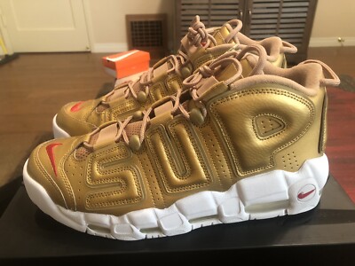 NIKE AIR MORE UPTEMPO x SUPREME 'Metallic Gold' 902290