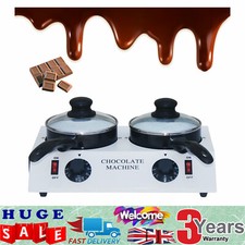 Chocolate Melting Machine Tempering Cylinder W/ Double Ceramic Non-Stick Pot UK