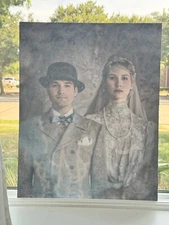 16x20" Haunted Mansion Constance Bride & Ambrose Changing Lenticular Portrait