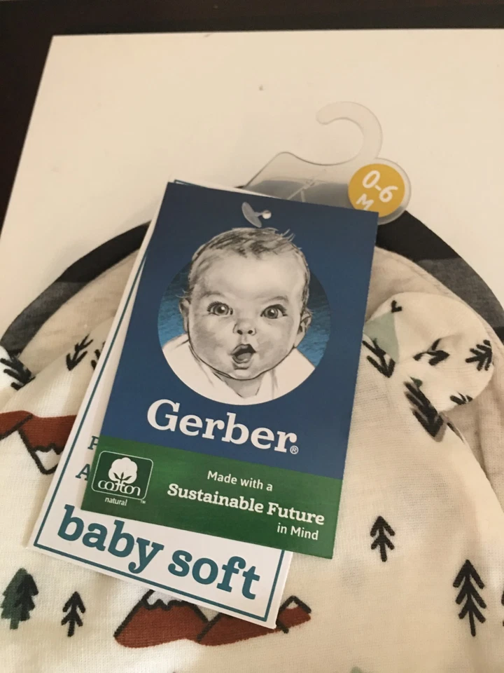 СОВЕРШЕННО НОВЫЙ МЛАДЕНЦА МАЛЬЧИКОВ РАЗМЕР 0-6 МЕСЯЦЕВ GERBER 3 УПАКОВКИ КРЫШКИ - Изображение 2 из 4