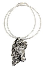 Bay Horse - necklace with a horse, unique jewellery for a horse fan, unique adde