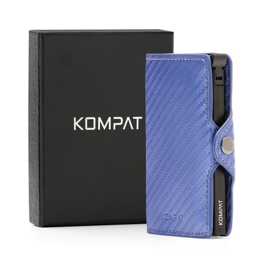 Porta Carte di Credito RFID Portafoglio Uomo Slim Portafoglio Piccolo Sottile - Foto 54 di 83