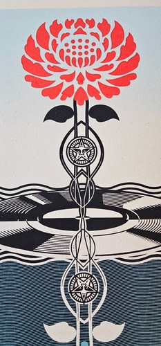 Shepard Fairey Harmonious Elements Art Print HAND SIGNED 286/500 New Orleans LA - Picture 7 of 9