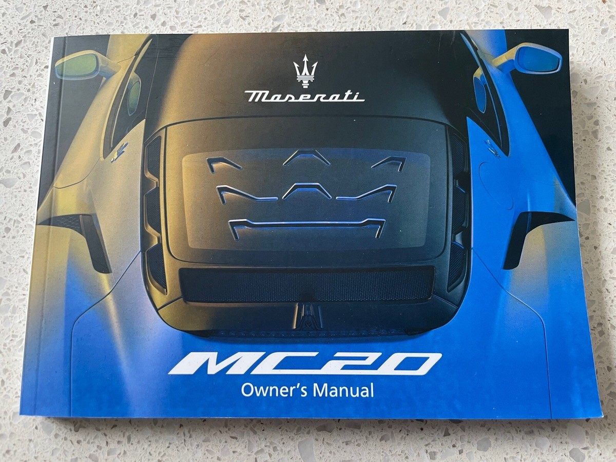 2022-2023 Maserati MC20 Owners Manual Intelligent Warranty Card