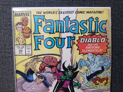 Fantastic Four #306 (Marvel 1987) Ms. Marvel, Inhumans & Diablo app F+/VF BUNDLE - Picture 3 of 7