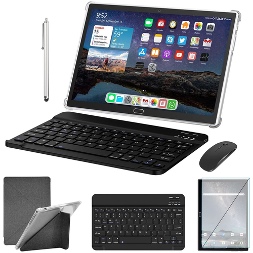 Android 13 Tablet 10 Inch Tablet with Keyboard Wireless Mouse Stylus,4G Phone Ta