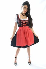 3pcs Authentic Oktoberfest Dirndl Dress German Bavarian Female Tracht "HEIDI"