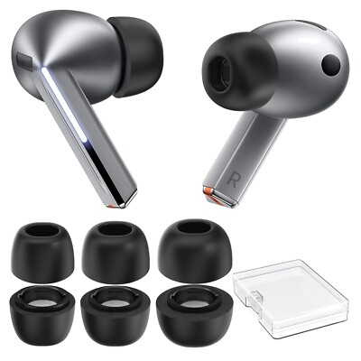 Ohrstöpsel Memory Foam Ersatz für Samsung Galaxy Buds3 Pro 2024 3er Pack