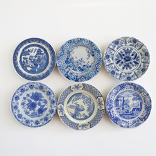 Dollhouse Miniatures Ceramic Plates Willow Wa...