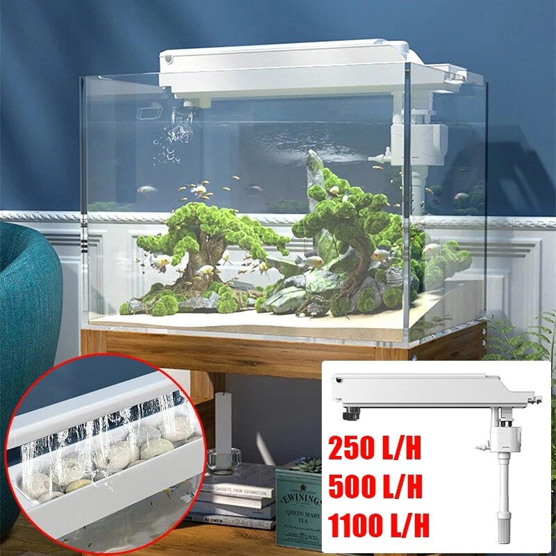 4 IN 1 Fish Tank Filter System Internal Water Pump Oxygen Aquarium