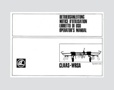 CLAAS WRSA Kreiselwender   Betriebsanleitung Original 1975  
