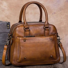 Genuine Leather Purses and Handbags Women Vintage Sholder Bag Crossbody Bag