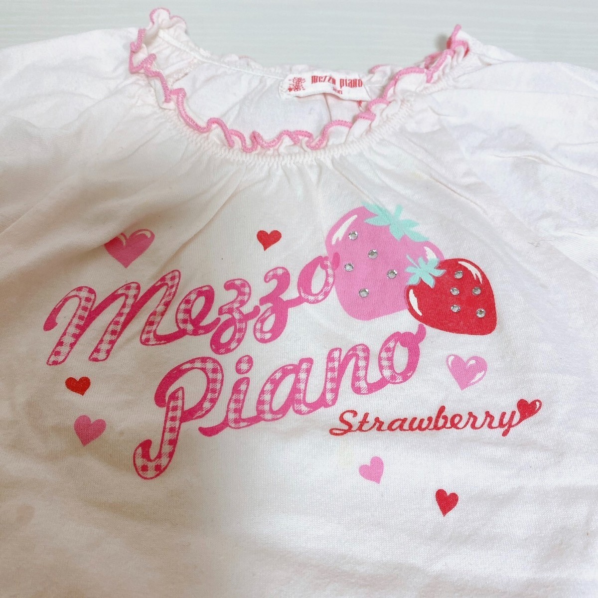 レア 希少 MEZZO PIANO ストロベリー Tシャツ 平成 150 Y2K Mezzo Piano ストロベリー Tシャツ ピンク140 平成レトロ - メルカリ
