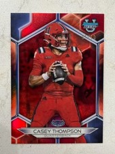 CASEY THOMPSON 2023 Bowman University Best Football RED REFRACTOR # 5/10