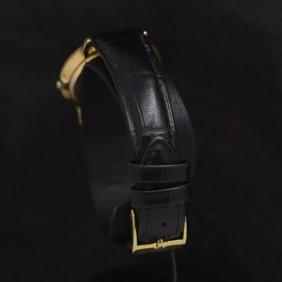 GUCCI 3000.2.M Black Gold Dial Quartz Mens Watch Vintage Used from