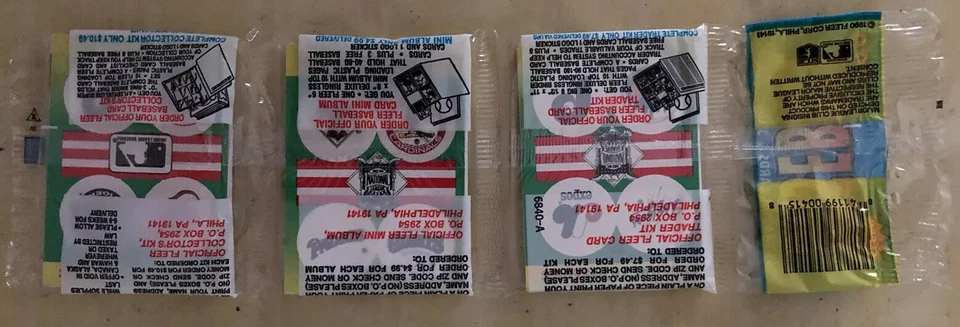 Paquete de porta tarjetas de béisbol Fleer 1990 Bobby Thigpen Gene Harris Brian Downing Top Foto 2 de 2